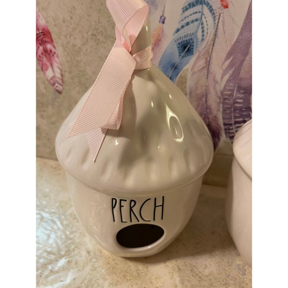 Rae Dunn KNOCK PERCH Birdhouse Bundle - Picture 2 of 6